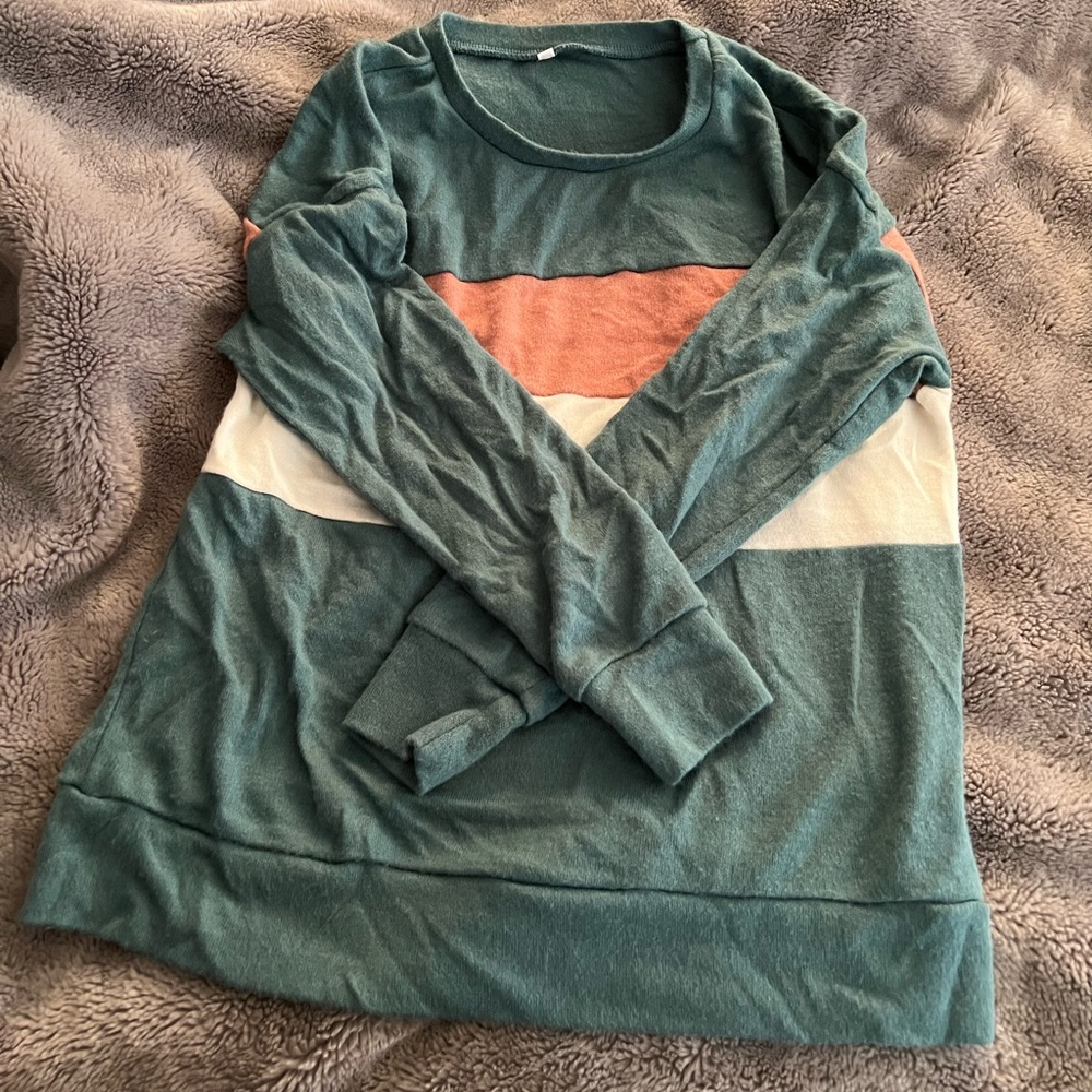 S Teal/Pink/Cream Sweatshirt